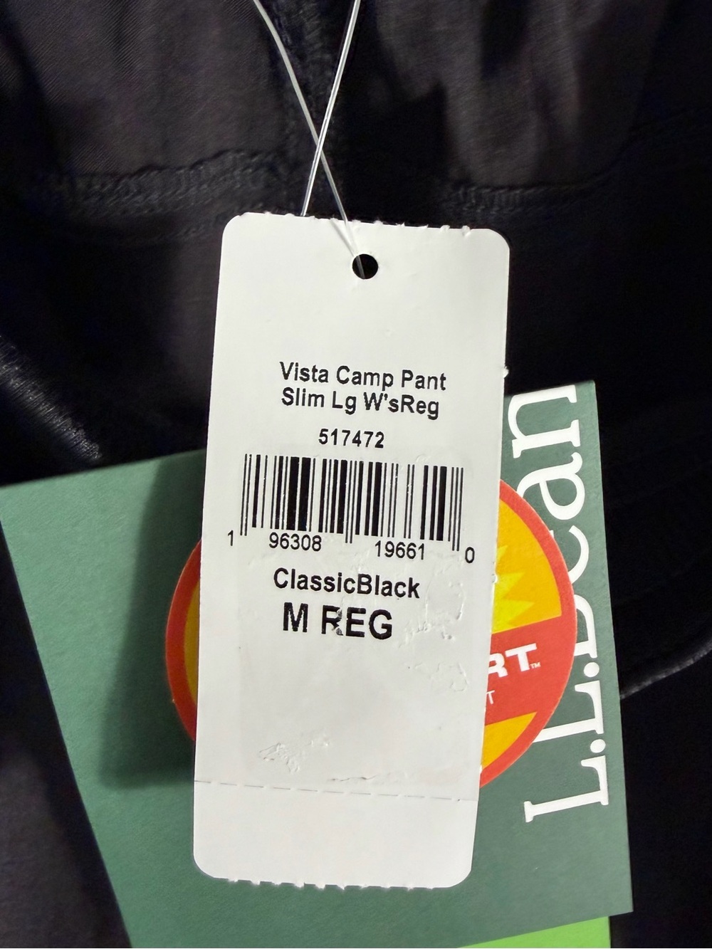 L. L. Bean Women's Vista Camp Pant Slim Leg Classic Black NWT - Picture 12 of 16
